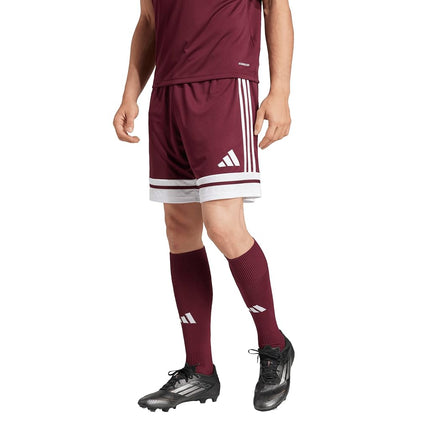 adidas Mens Squadra 25 Shorts, Team Maroon/White, Small