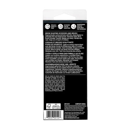 Tweezerman Stainless Brow Shaping Scissors and Brush