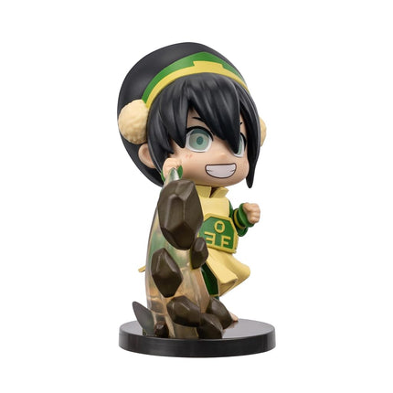 Avatar: The Last Airbender Toph - 4-Inch Mini Figure in Kawaii Style in Dynamic Pose with Display Base
