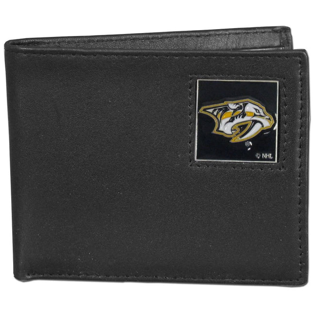NHL Nashville Predators Leather Bi-Fold Wallet Pac
