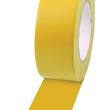 Champion Sports Vinyl Tape, 2” Wide x 60 Yards Long, Yellow - Durable Floor Marking Tape for Social Distancing, School, Gyms, Restaurants - Tough Floor Tape for Heavy Foot Traffic and Equipment
