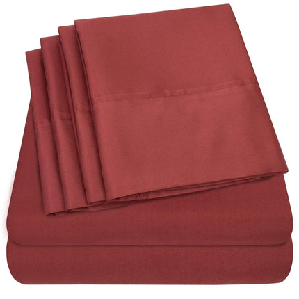 Cal King Size Bed Sheets - 6 Piece 1500 Supreme Co