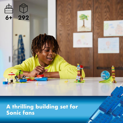 LEGO Sonic The Hedgehog Le Défi de la Sphère de Vitesse de Sonic 76990, Ensemble de Construction, Playset Sonic avec Lanceur de Sphère de Vitesse et 3 Figurines Sonic, Cadeau d'Anniversaire Amusant pour les Jeunes Fans de 6 Ans et Plus, M, 6427598