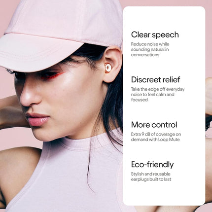 Loop Engage 2 Plus Ear Plugs - Noise Relief with Clear Speech + Mute