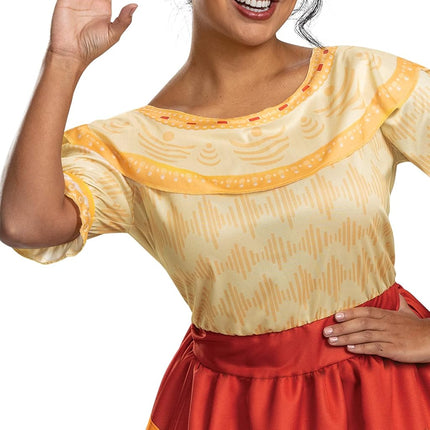 Encanto Costumes, Official Disney Encanto Mirabel and Dolores Deluxe Adult Costumes, Dolores, (4-6)
