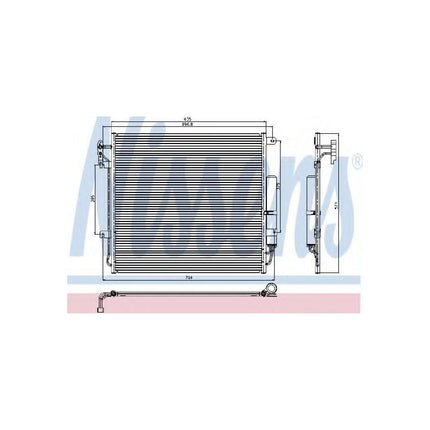 Nissens 94839 Condenser, air conditioning
