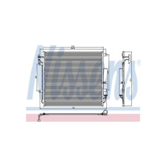 Nissens 94839 Condenser, air conditioning