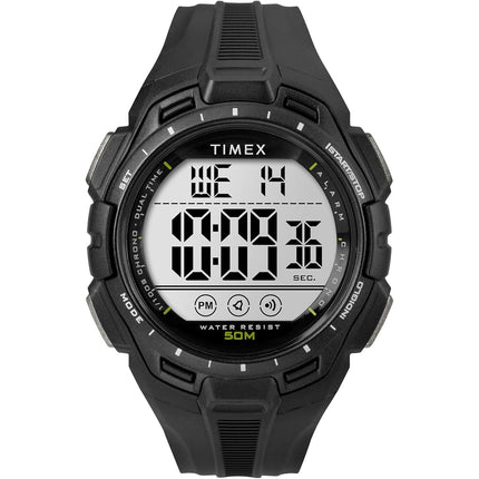 Timex Men's Sport 43 mm Watch - Black Resin Strap 