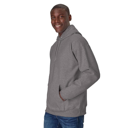 Hanes Men's Ultimate Cotton Hooded Sweatshirt, Oxford Gray, S
