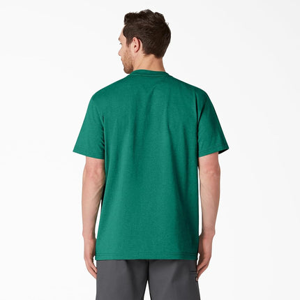 Dickies Men's Heavyweight Crew Neck Short Sleeve Tee T-Shirt, Green Heather, S