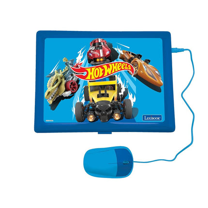 Lexibook Hot Wheels JC598HWi2 Bilingual Educational Toy for Kids with 124 Activities for Learning, Playing Games and Music Blue