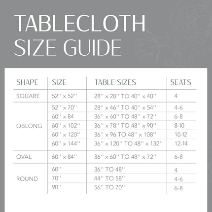 Elrene Home Fashions Laurel Solid Texture Water and Stain Resistant Tablecloth, 90" Round, Sage