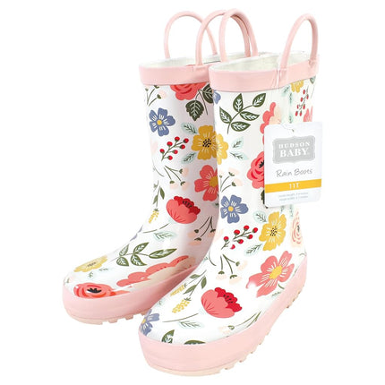 Bottes de pluie unisexe Hudson Baby pour enfant, motif botanique moderne, taille 8 US Enfant en bas âge
