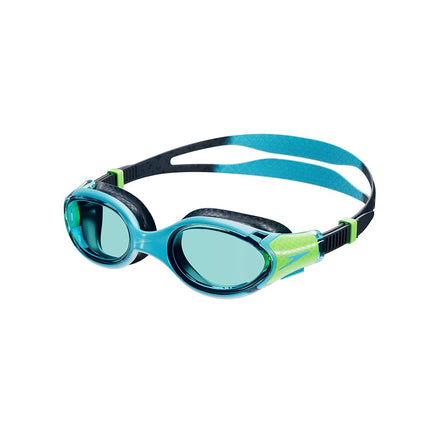Speedo Unisex-Child Swim Goggles Biofuse 2.0 Junior - Clear Anti-Fog Coating - Patent Pending Push Button Mechanism