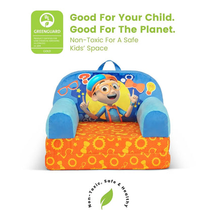 Delta Children - Blippi Cozee Buddy Flip-Out Kids Chair, Blue