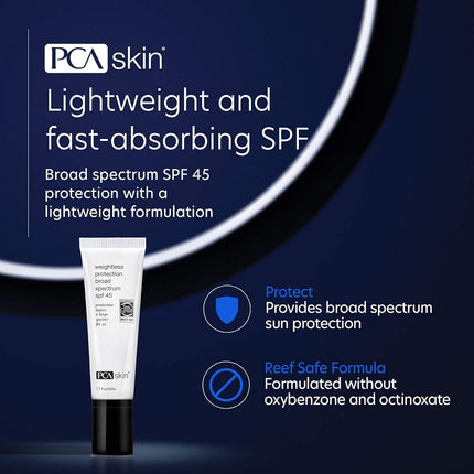 PCA Skin Protection Légère SPF 45 Pour Unisexe 50 ml Crème Solaire