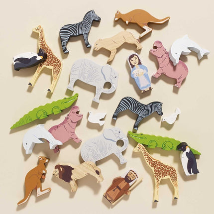 Le Toy Van Noah's Great Ark Premium Wooden Toys for Kids Ages 3 Years & Up