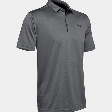 Under Armour Tech Men's Polo Shirt,Graphite/Black,Large