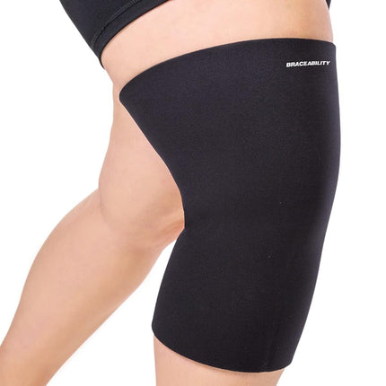 BraceAbility Plus Size Neoprene Knee Sleeve | XXXX