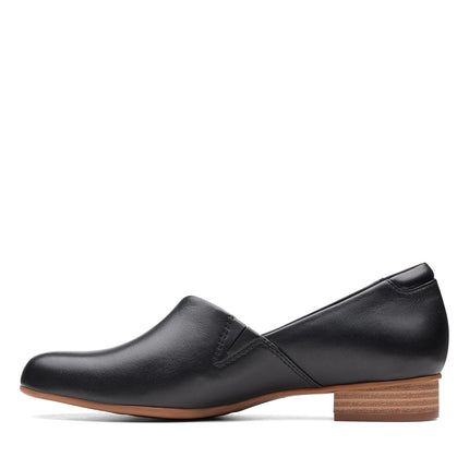 Clarks Women's Juliet Palm Loafer, Black Leather, 4 UK