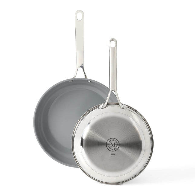 Martha Stewart Delaroux Stainless Steel 9.5" & 12"