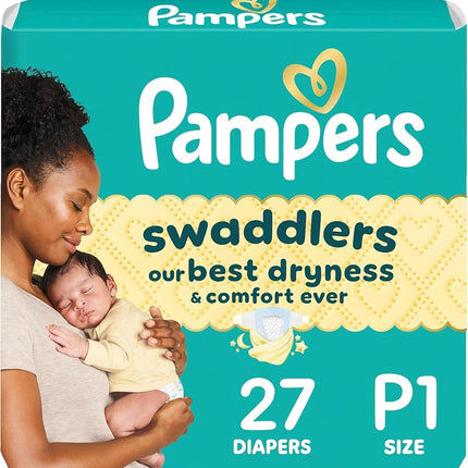 Pampers Swaddlers Diapers - Preemie - 27 ct