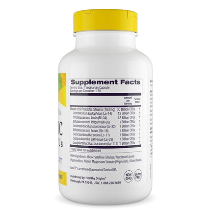 Healthy Origins Probiotic 30 Billion CFU's Shelf Stable, 150 Veggie Caps