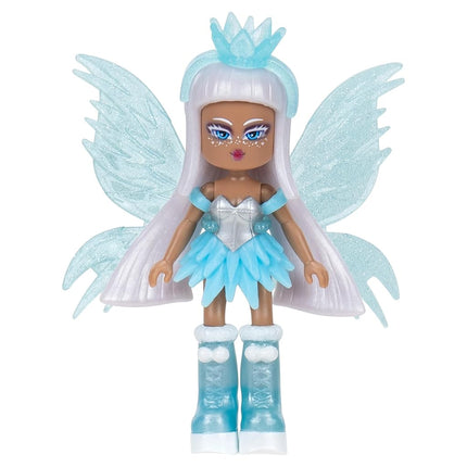 Royale High 3 Inch Ice Fairy Fashion Doll - 1 Figure with 9 Fashion Accessories - Virtual Item Code Included - Series 1 - Ages 5+