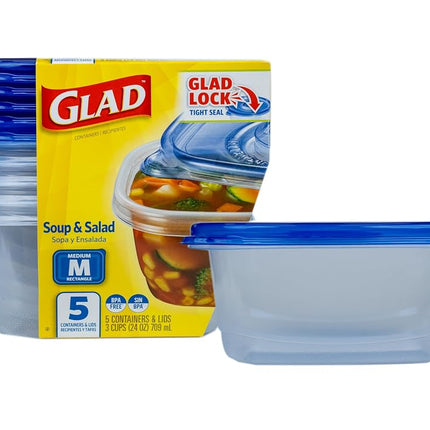 GladWare Soup & Salad Food Storage Containers for 