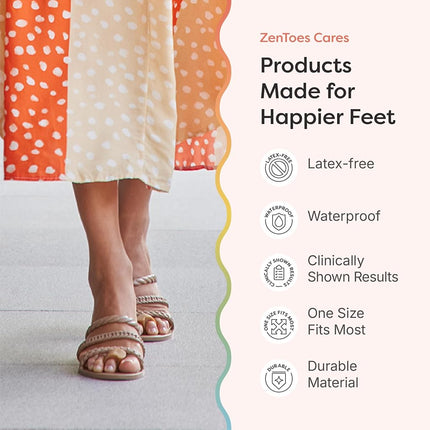 ZenToes Gel Toe Spacers for Bunions & Overlapping Toes, 4 Count