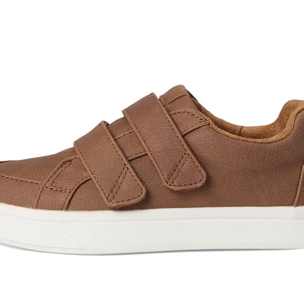 TOMS Toddler Boys Cruz Double Strap Sneaker, Toffee Microsuede, 9