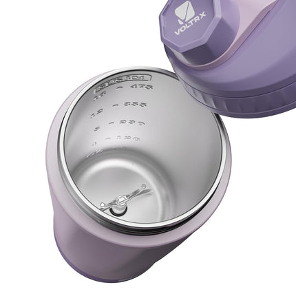 VOLTRX ChillMix Shaker Bottle Insulated Stainless Steel - USB C Rechargeable Electric Protein Shake Mixer, Shaker Cups for Protein Shakes and MealReplacement,(Dream Purple)