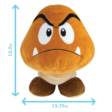 Club Mocchi Mocchi Mega Goomba Plush Kid's Toy, Brown