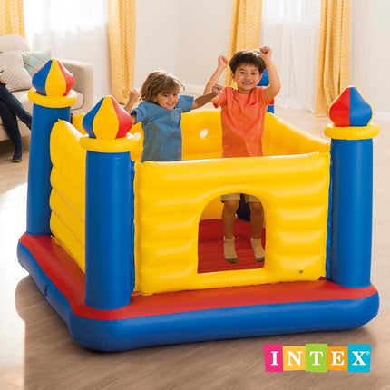 Intex Jump O Lene Castle Inflatable Bouncer, 69" X 69" X 53", for Ages 3-6
