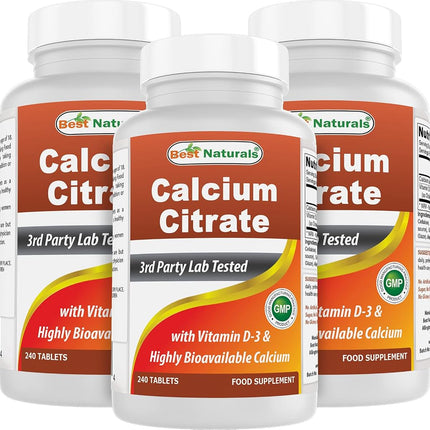 Best Naturals Calcium Citrate with Vitamin D-3 240