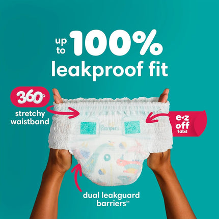 Pampers Pull On Cruisers 360° Fit Disposable Baby Diapers with Stretchy Waistband, Super Pack (Packaging May Vary)