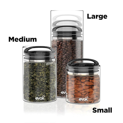 Prepara Evak Compact Airtight Glass Food Storage Container – Medium 709ml