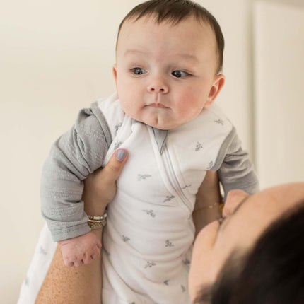 Manta de bebé de Burt's Bees Baby Beekeeper, 100% algodón orgánico unisex, para niña o niño, saco de transición - Peso ligero 0.5 TOG o peso medio 1.5 TOG - Ropa de dormir esencial para recién nacidos