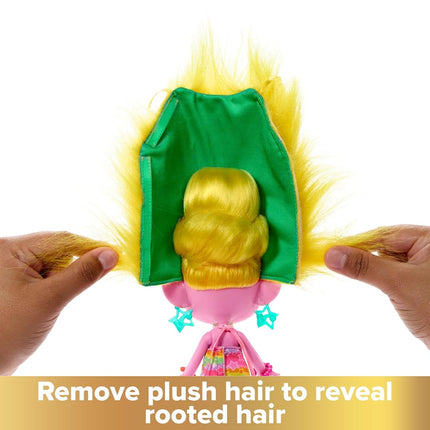DreamWorks Trolls Band Together Viva Fashion Doll & 10+ Accessories, Hairsational Reveals with Transforming Hair Piece, HNF17