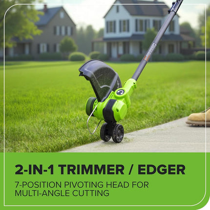 Greenworks 24V 13" Brushless Cordless String Trimmer/Edger (Includes 20 Blades), Battery and Charger Not Included