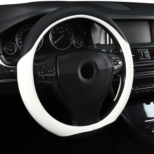Microfiber Leather 15" Universal Fit Car Steering 