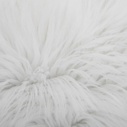 Decorative White Fluffy Pillow Covers New Luxury Series Merino Style Faux Fur Throw Pillow Covers Fuzzy Cushion Cover 20x20 Inch