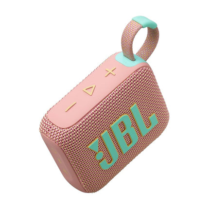 JBL Go 4 Ultra Portable Bluetooth Speaker, Waterproof and Dustproof, Big Pro Sound with Strong Bass, Built-in 7 Hour Battery, Made in Part with Recycled Materials (Pink)