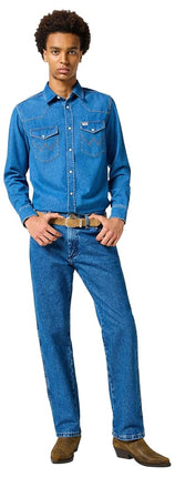 Wrangler Herren Jeans 13MWZ, Original Regular Bootcut Fit, Straight Leg, STONEWASHED, 29W / 30L
