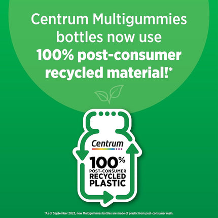 Centrum Multigummies Omega 3 Gummy Multivitamin for Adults, Fruit, 110 Count