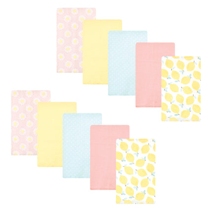 Hudson Baby Unisex Baby Cotton Flannel Burp Cloths