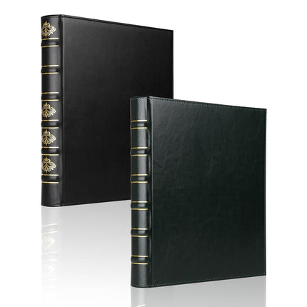 LETVPVOW 2 Pcs Vintage Hardback 3 Ring Binder 1 In