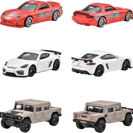Hot Wheels 10-Pack Fast & Furious HVX27 Car Toy, Miniature Car Toy, for Kids Ages 3+ and Multicolor