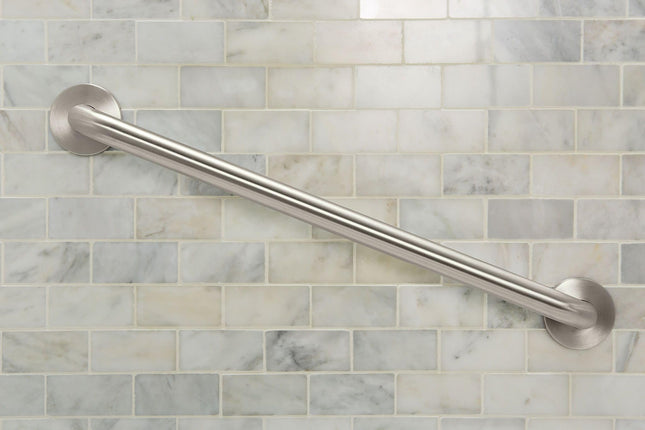 Moen 8718 Barra de agarre de acero inoxidable de 1-1/4 x 18 pulgadas, de acero inoxidable, 18 pulgadas