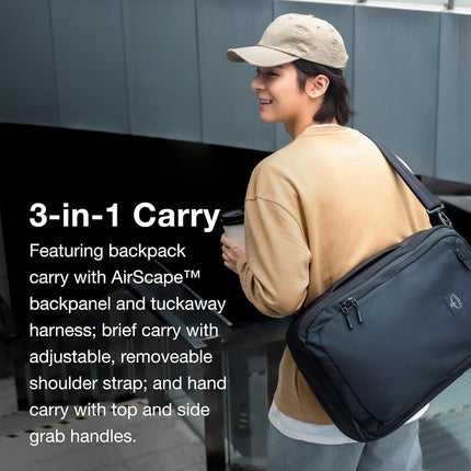 Osprey Aoede 25L Commuter Briefcase Backpack, Bleu antique, Taille unique, Sac à dos